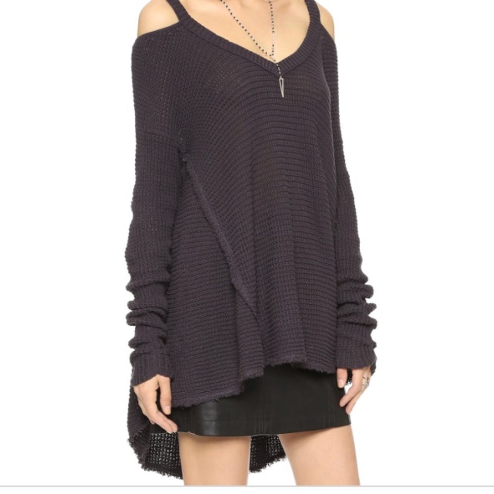 Free people moonshine sweater (charcoal)